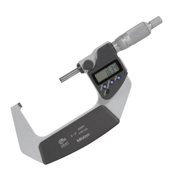 50-75mm (2-3") Digital Micrometer - Ratchet Stop - Coolant Proof IP65 - Mitutoyo 293-342