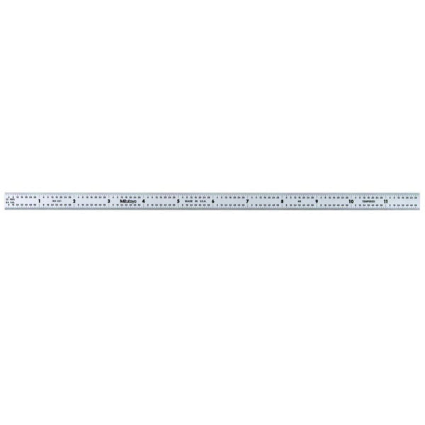 Mitutoyo Steel Rule, Fully-Flexible Rule 12 Inch 182-221